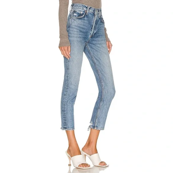 Agolde Riley Straight Crop Jean - Picture 2 of 8